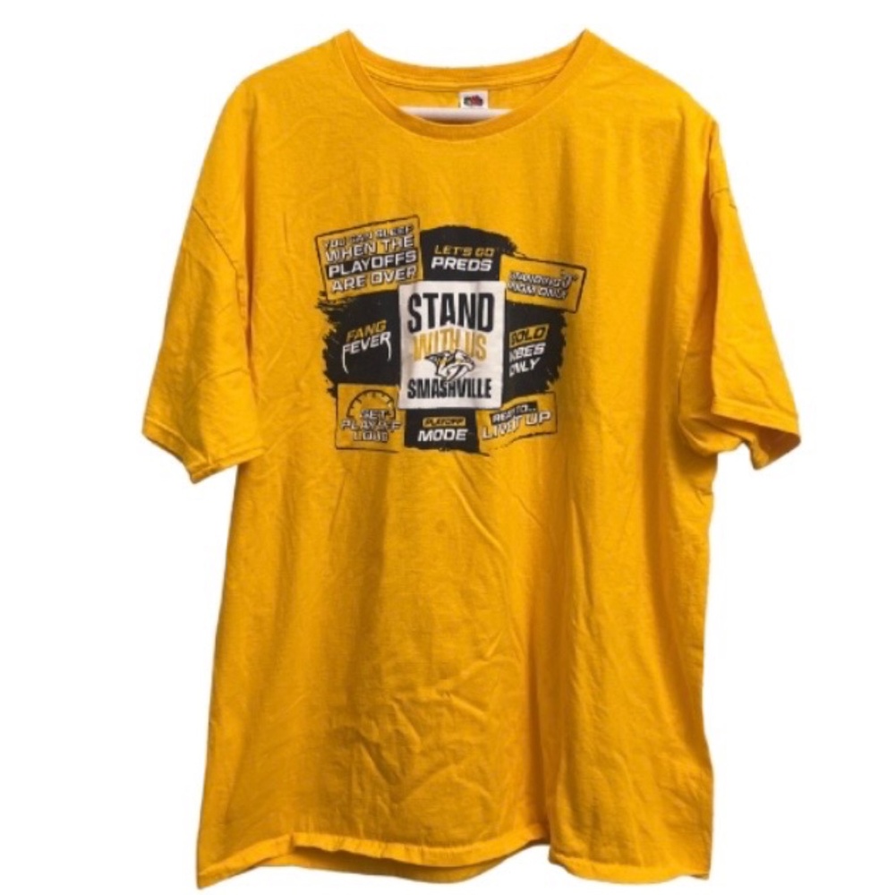 Nashville Predators “Stand With Us / Smashville” Playoff Tee 🏒